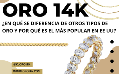 Oro 14K: ¿qué diferencia tiene del 10k, 18k y 24k y por qué los estadounidenses lo prefieren?