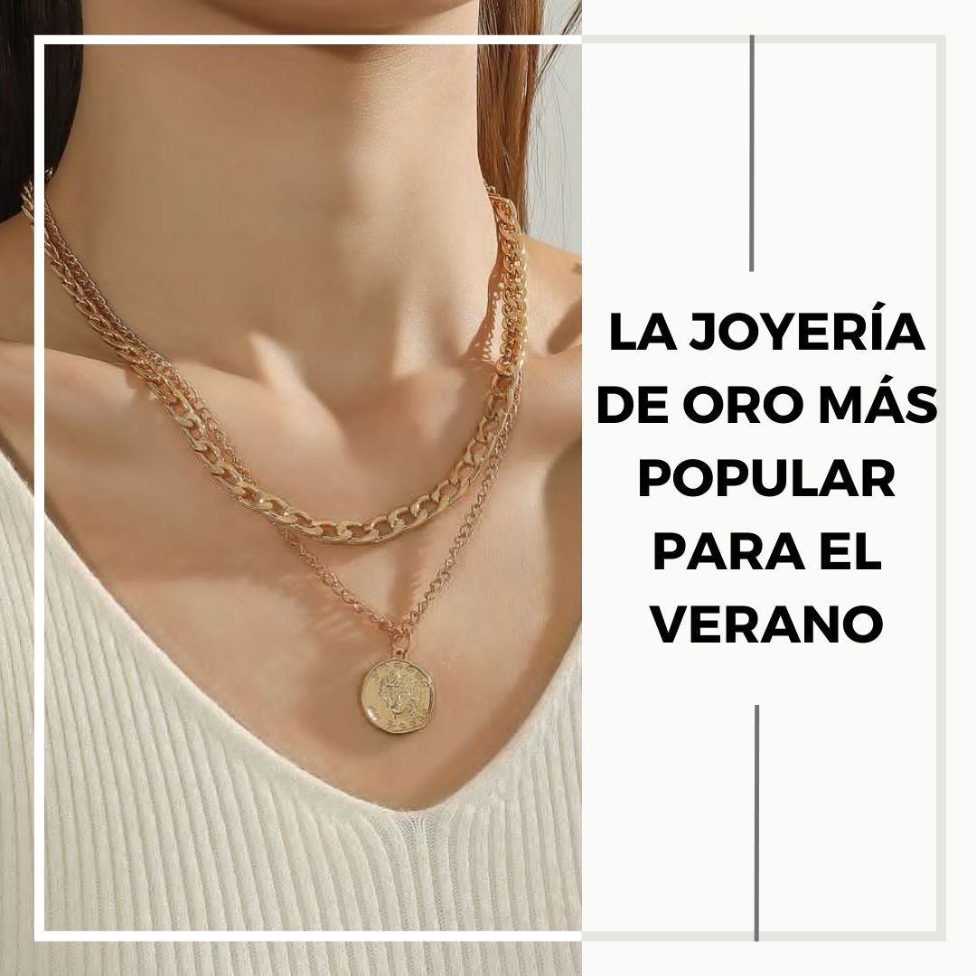 Joyería de oro para el verano