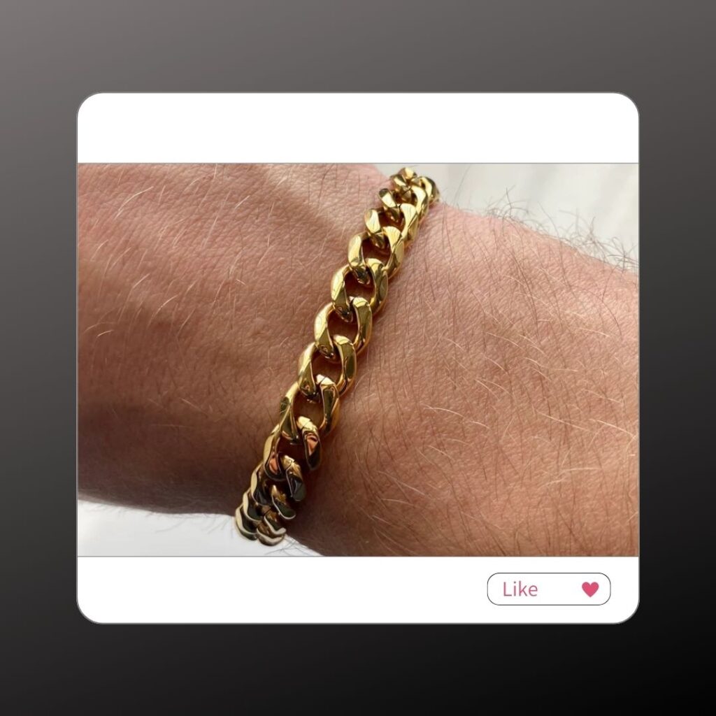 Pulseras de oro 14k para hombres 
